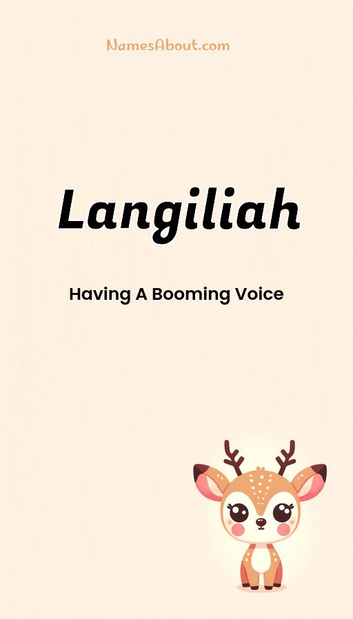 Meaning of Langiliah