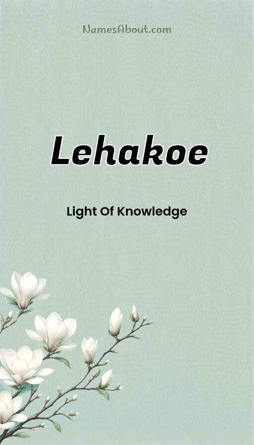 Meaning of Lehakoe