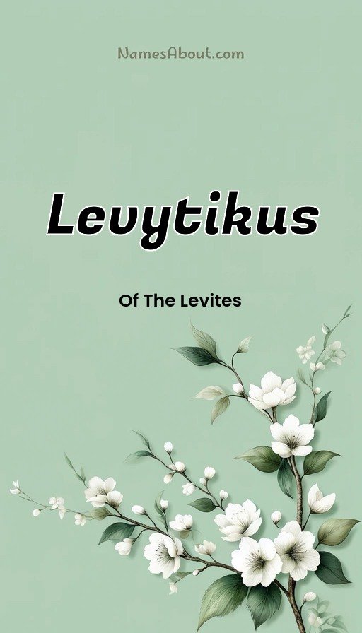 Meaning of Levytikus