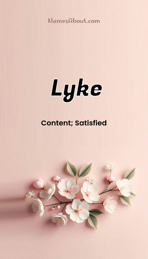 Meaning of Lyke