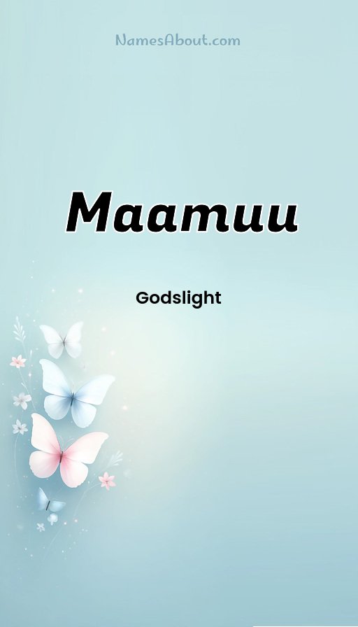 Meaning of Maamuu