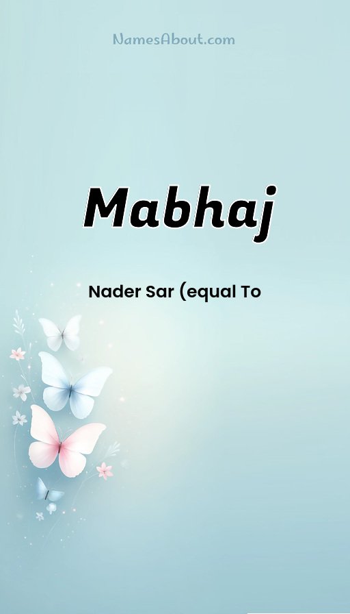 Meaning of Mabhaj