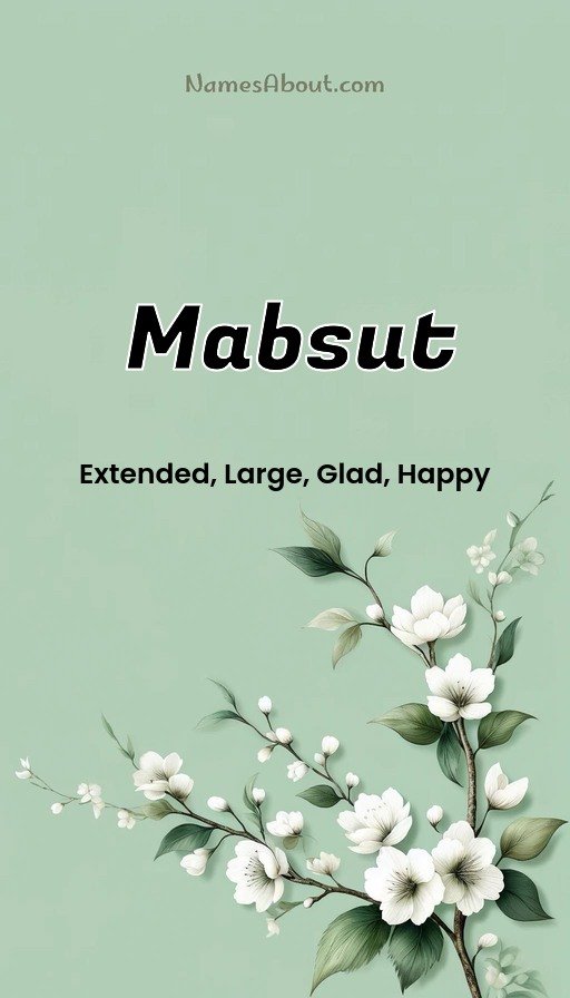 Meaning of Mabsut