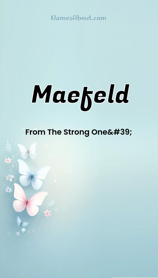 Meaning of Maefeld