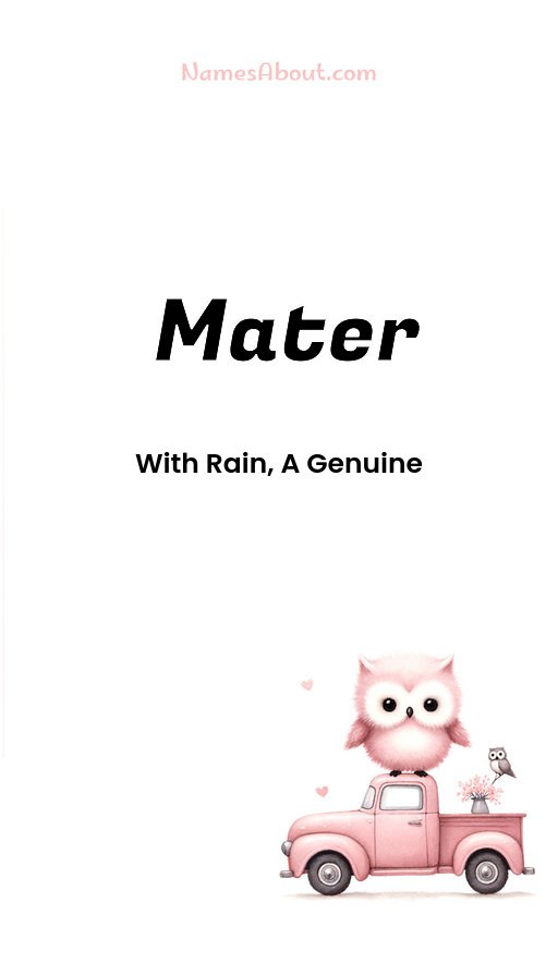 Meaning of Mater