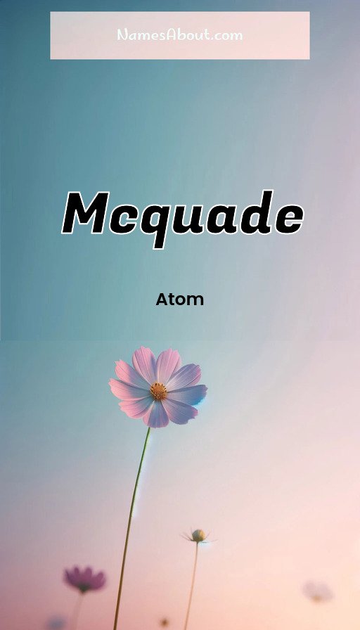 Meaning of Mcquade