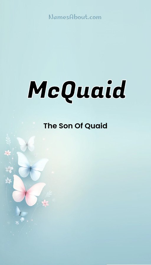 Meaning of Mcquaid