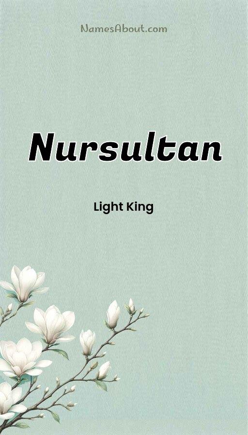 Nursultan name and meaning