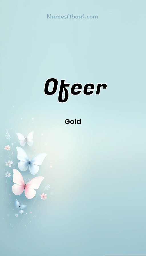 Meaning of Ofeer