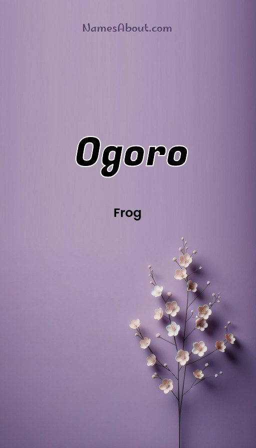 Meaning of Ogoro