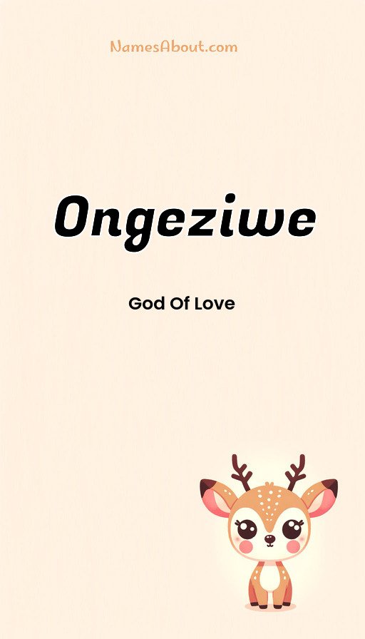 Meaning of Ongeziwe
