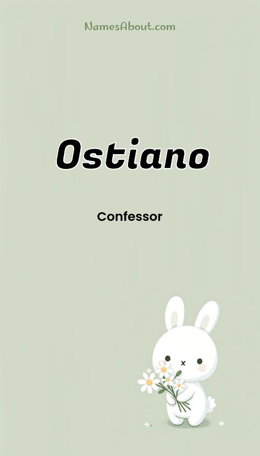 Meaning of Ostiano
