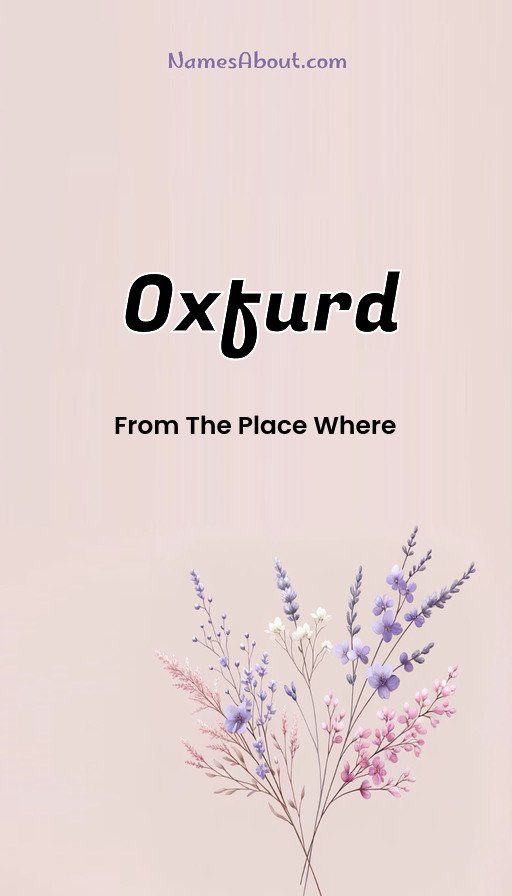 Meaning of Oxfurd