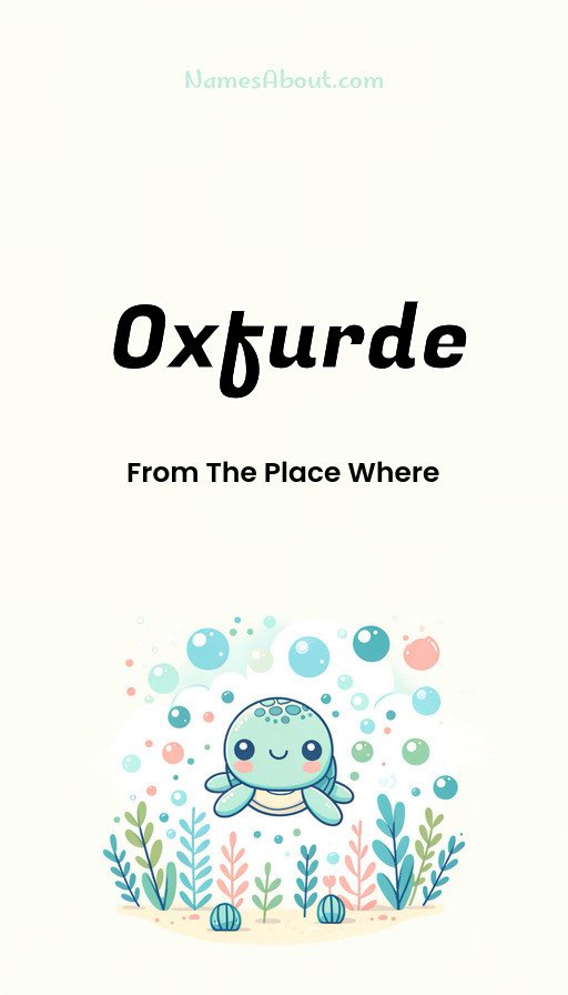 Meaning of Oxfurde