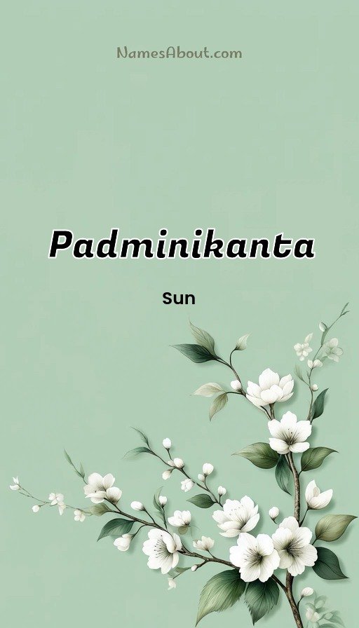 Meaning of Padminikanta
