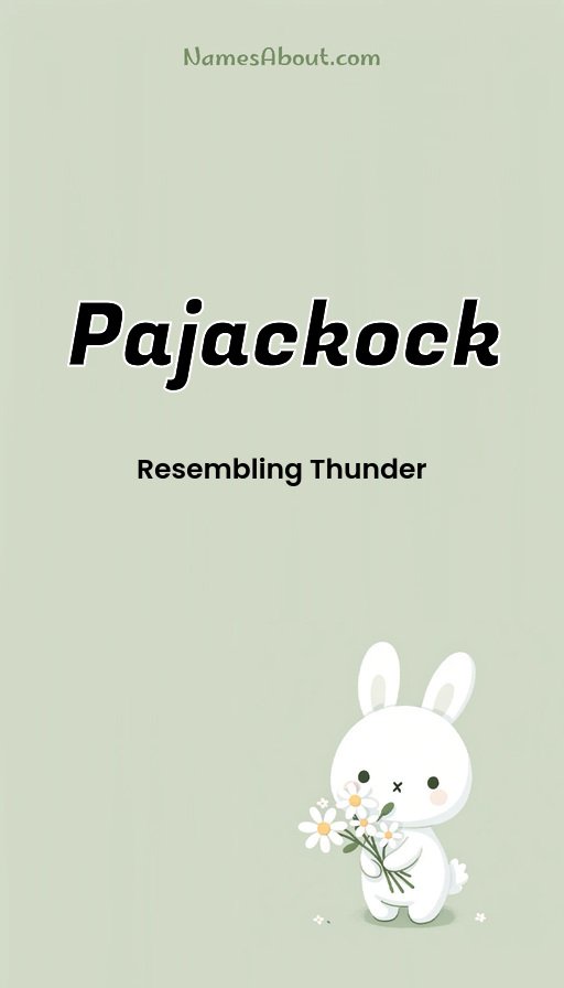 Meaning of Pajackock