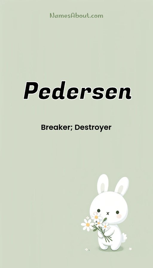Meaning of Pedersen