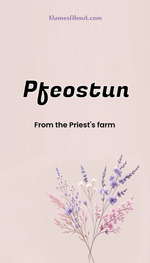 Meaning of Pfeostun
