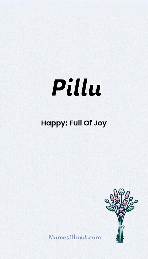 Meaning of Pillu