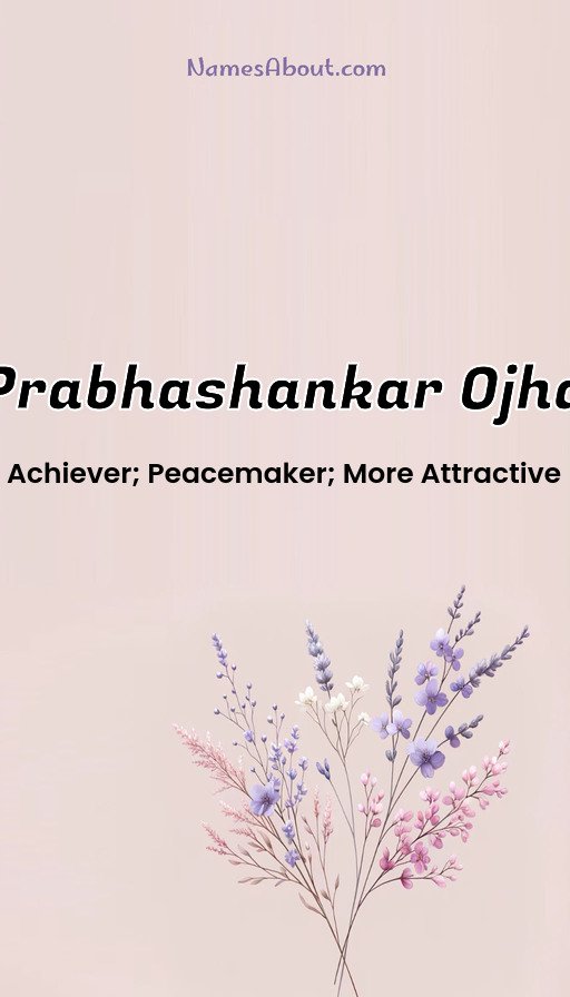 Meaning of Prabhashankar ojha
