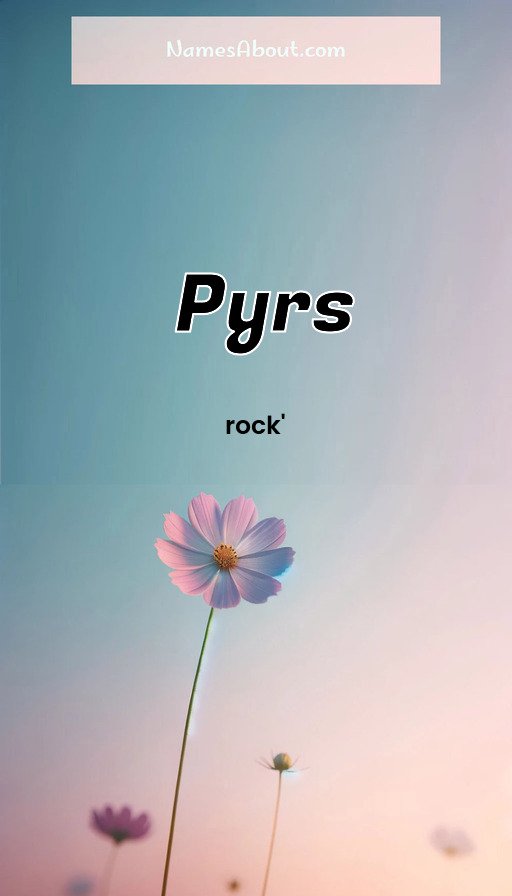 Meaning of Pyrs