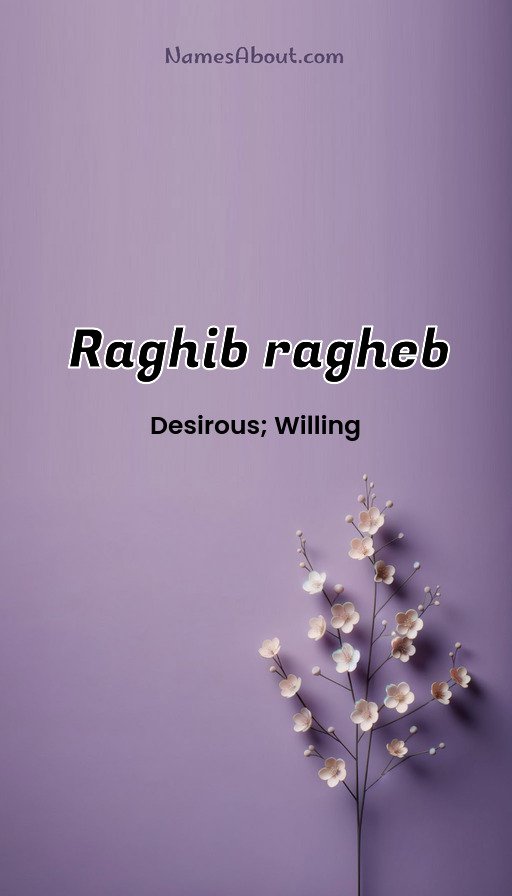 Meaning of Raghib ragheb