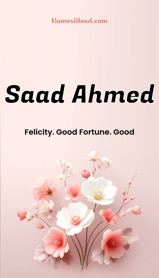 Meaning of Saad ahmed
