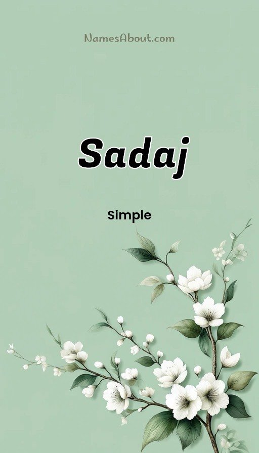 Meaning of Sadaj