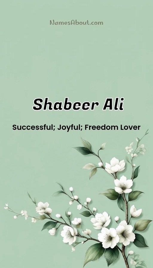 Meaning of Shabeer Ali