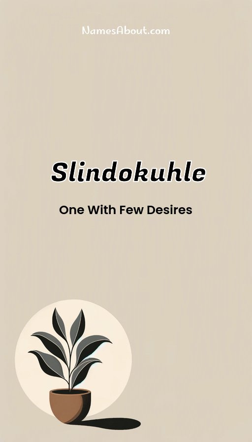 Meaning of Slindokuhle