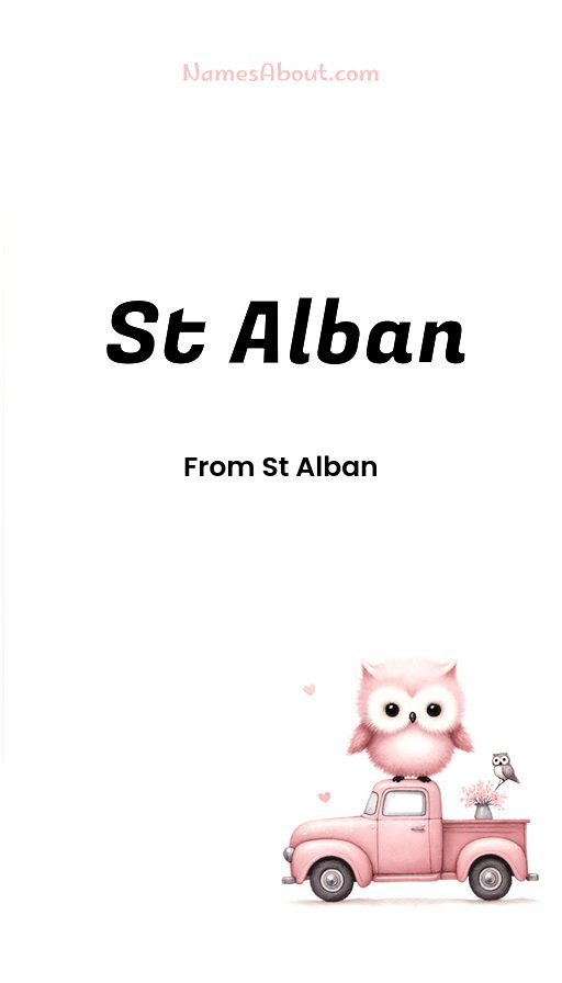 Meaning of St alban