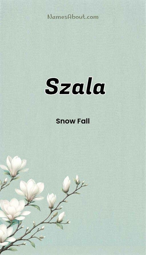 Szala name and meaning