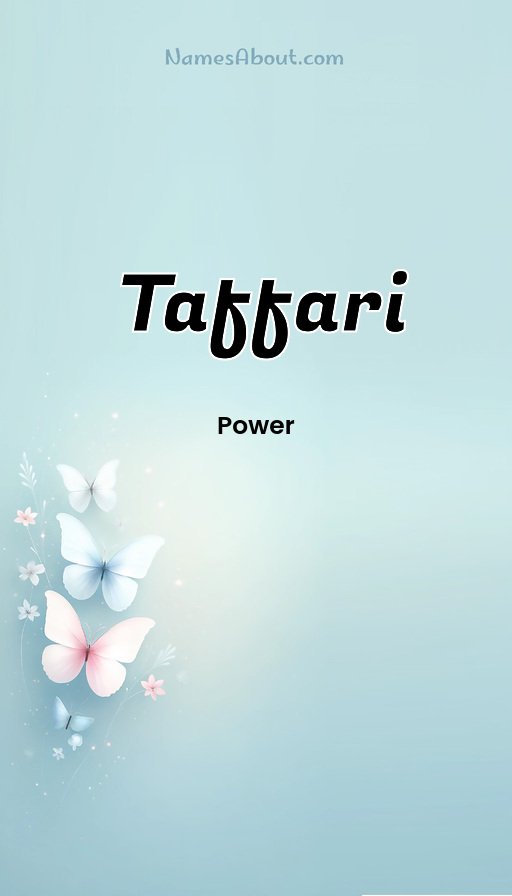 Meaning of Taffari