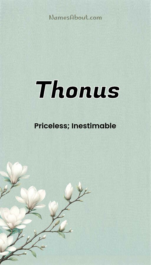 Meaning of Thonus