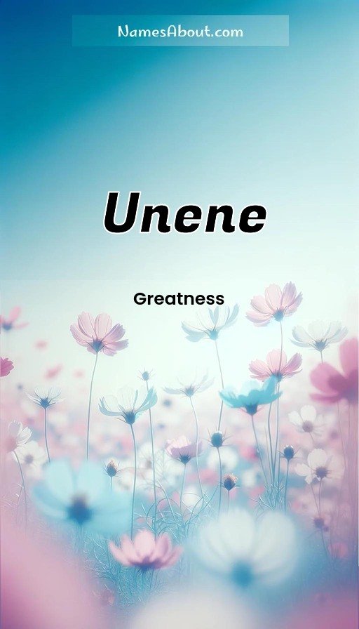Meaning of Unene