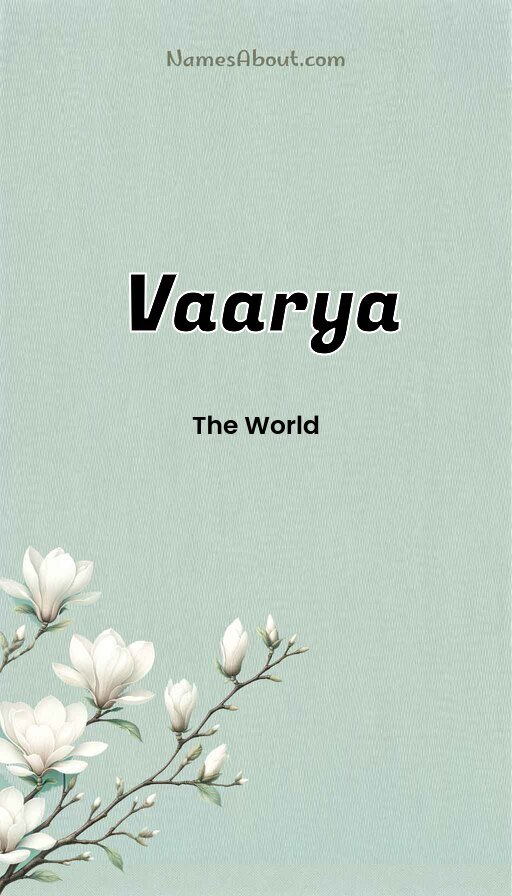 Meaning of Vaarya