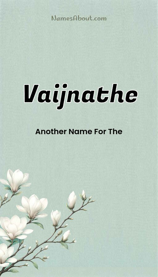 Meaning of Vaijnathe