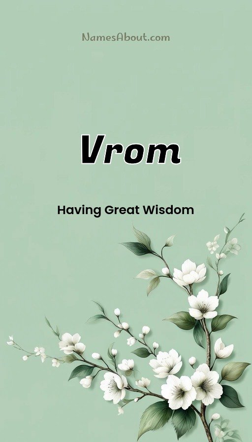 Meaning of Vrom