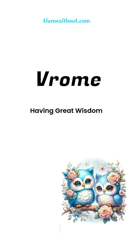 Meaning of Vrome