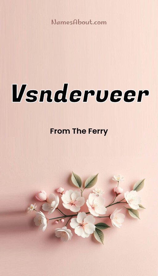 Meaning of Vsnderveer