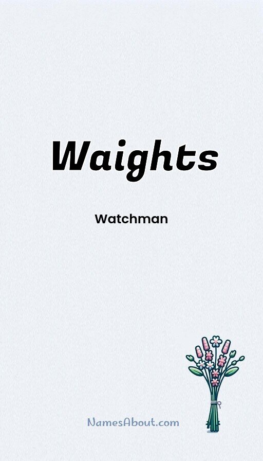 Meaning of Waights