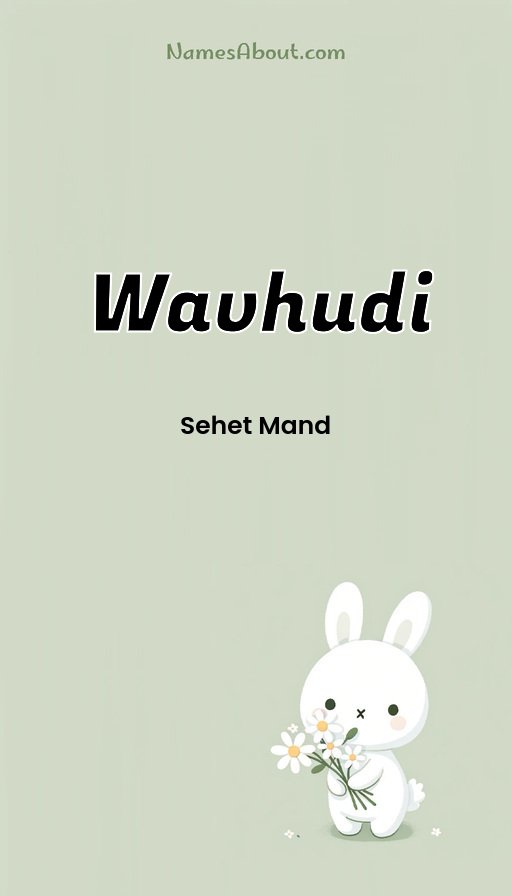 Meaning of Wavhudi