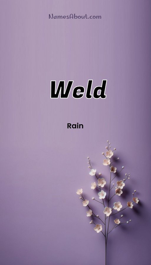 Meaning of Weld