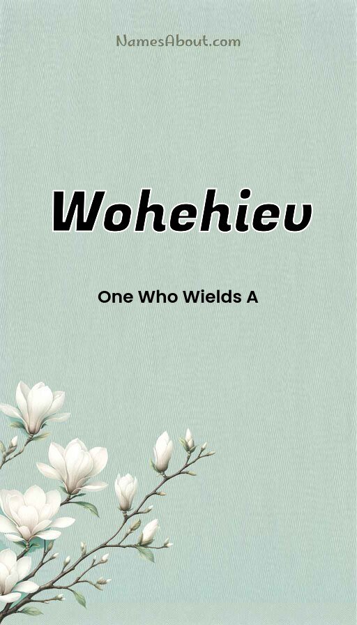 Meaning of Wohehiev