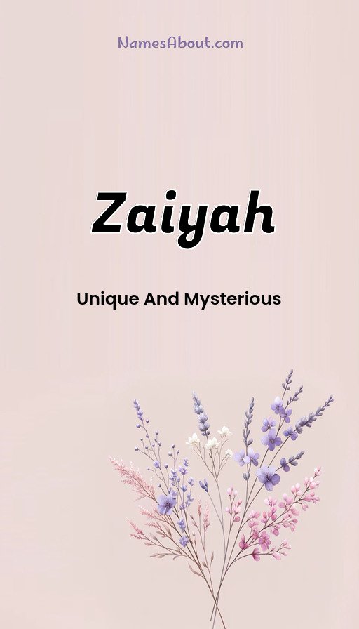 Meaning of Zaiyah