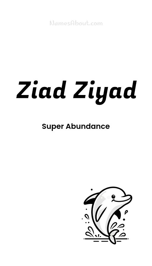 Meaning of Ziad ziyad