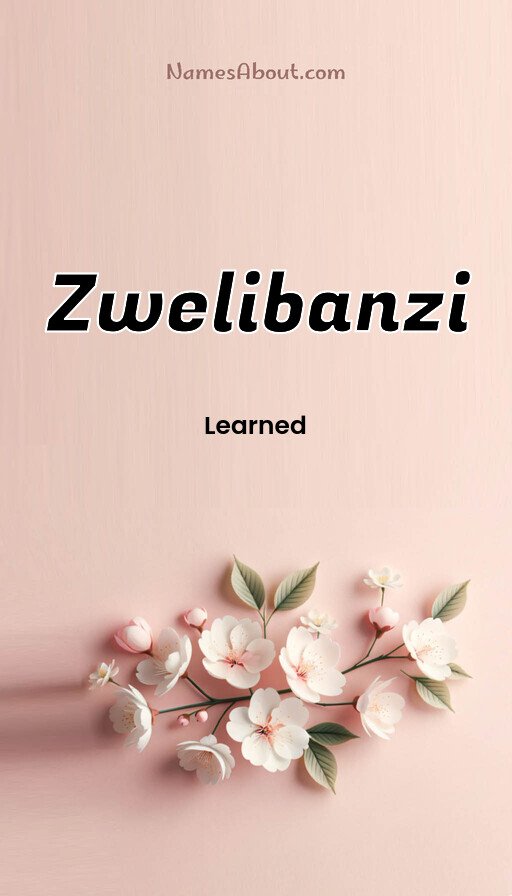 Meaning of Zwelibanzi