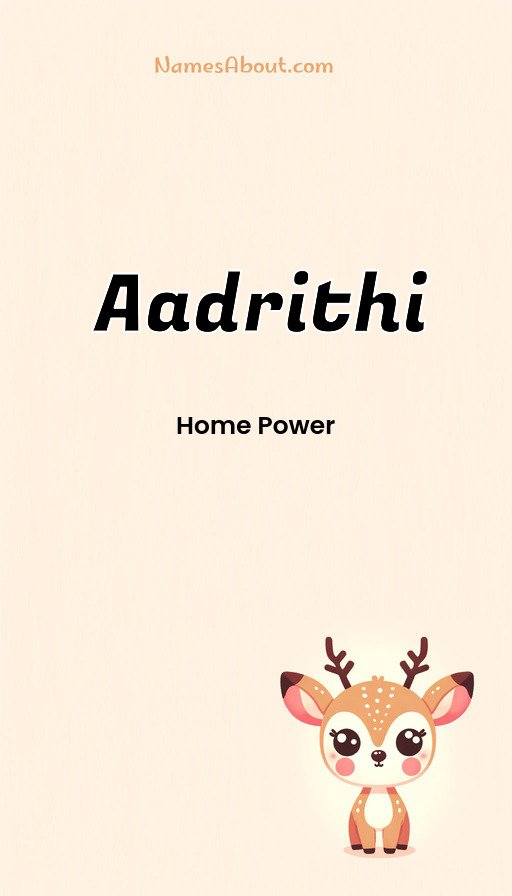 Meaning of Aadrithi