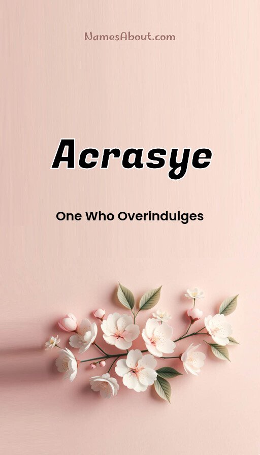 Meaning of Acrasye