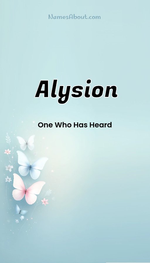 Meaning of Alysion